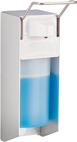 relaxdays Desinfektionsspender 10024242_0 silber Kunststoff 0,5 l, 1 St.