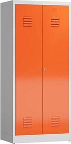 ClassiX Spind feuerrot, lichtgrau X-515424, 1 Schließfach 80,0 x 50,0 x 180,0 cm