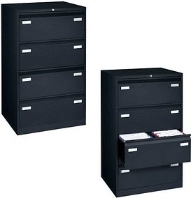 Thumbnail - BISLEY LIGHT Hängeregistraturschrank schwarz 4 Schubladen 80,0 x 62,2 x 132,1 cm, 1 St.