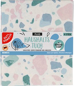 GUT&GÜNSTIG Plus Spültücher 60 °C waschbar, 4 St.