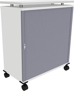 fm Sidney Bürowagen weiß 2 Ebenen 93,4 x 46,3 x 103,8 cm