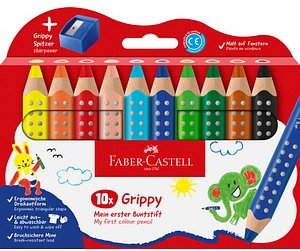 FABER-CASTELL Grippy Malset farbsortiert, 10 St.