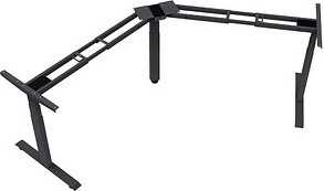 LMG elektrisch höhenverstellbares Schreibtischgestell schwarz ohne Tischplatte, T-Fuß-Gestell schwarz 130,0 - 160,0 x 53...