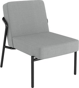 Thumbnail - medso powered by PAPERFLOW Sessel MEDSO S grau schwarz Stoff 58,0 x 74,3 x 38,0 cm, 1 St.