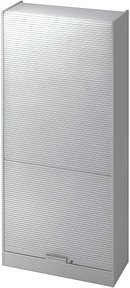 HAMMERBACHER Akandia Rollladenschrank lichtgrau, silber 4 Fachböden 90,0 x 40,0 x 200,4 cm