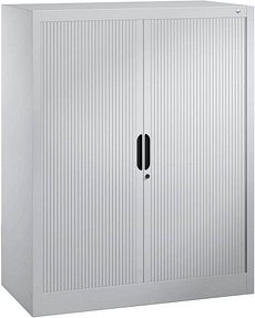 CP Omnispace Rollladenschrank silber 2 Fachböden 100,0 x 42,0 x 123,0 cm