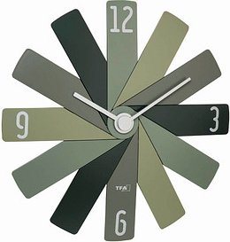 Thumbnail - TFA® Wanduhr 60.3020 CLOCK IN THE BOX grün Kunststoff 400,0 x 37,0 mm