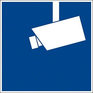 Thumbnail - SafetyMarking® Hinweisaufkleber "Hinweis Videoüberwachung" quadratisch 10,0 x 10,0 cm