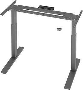 Thumbnail - Flexbase 500 elektrisch höhenverstellbares Schreibtischgestell grafit ohne Tischplatte, T-Fuß-Gestell grau 112,8 - 172,8...