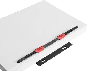 Thumbnail - 20 HASenPfeil ® 1 Heftstreifen für 500 Blatt schwarz Kunststoff