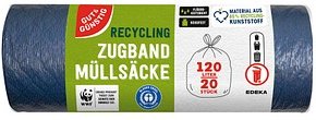 Thumbnail - GUT&GÜNSTIG Müllbeutel RECYCLING 120,0 l blau, 20 St.