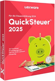LEXWARE QuickSteuer 2025 (für das Steuerjahr 2024) Software Vollversion (PKC)