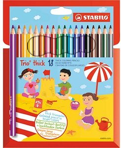 STABILO Trio® thick Buntstifte farbsortiert, 18 St.