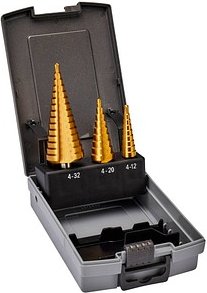 makita Stufenbohrer-Set HSS Titan D-46573, 3-teilig