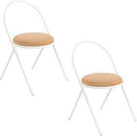meet powered by PAPERFLOW Besucherstühle SATURNE CHSATX2SC.13.12 elfenbein Kunstleder, 2 St.
