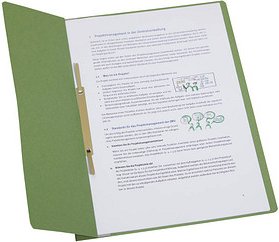 Einhakhefter Karton grün DIN A4, halber Deckel, 20 St.