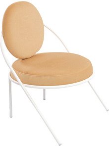 meet powered by PAPERFLOW Sessel SATURNE elfenbein weiß Kunstleder 70,0 x 73,0 x 88,0 cm, 1 St.