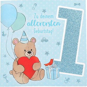 DEPESCHE Geburtstagskarte Teddy DIN B6, 1 St.
