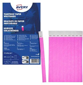 Thumbnail - AVERY Zweckform Eintrittsbänder pink, 500 St.