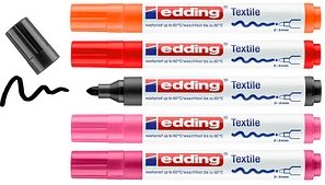 edding 4500 warm Textilmarker farbsortiert 2,0 - 3,0 mm, 5 St.