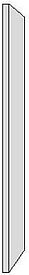 Kerkmann Progress Abschlusswand lichtgrau 2,0 x 30,0 x 190,0 cm