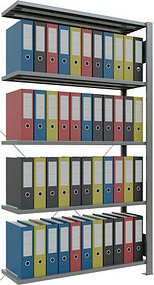 SCHULTE Anbau-Schwerlastregal MULTIplus 150 17722 silber 100,0 x 30,0 x 180,0 cm
