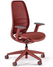 sedus Bürostuhl se:air, Ai-821/005 Stoff rot, Gestell rot