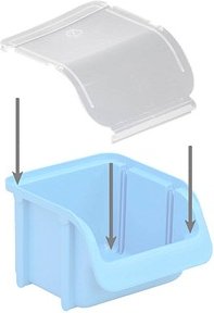 hünersdorff Deckel für Sichtlagerkästen 6 St.