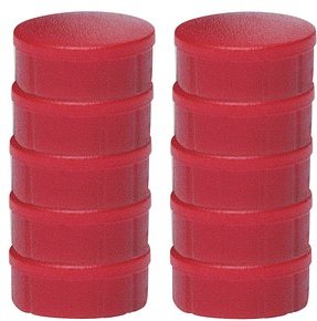 Thumbnail - MAUL Magnete rot, Kunststoff Ø 1,5 cm, 10 St.