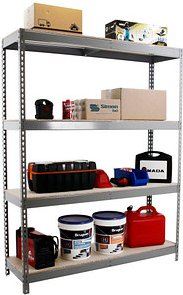 Simonrack Schwerlastregal SIMONFORTE CHIPBOARD 8435104977309 grau 150,0 x 60,0 x 200,0 cm