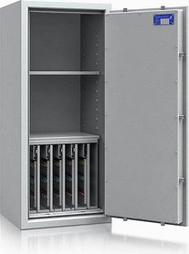 ISS safe4key Schlüsseltresor lichtgrau mit 280 Haken, Doppelbartschloss, 50,0 x 42,0 x 115,0 cm, 1 St.