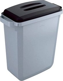 Thumbnail - DURABLE Durabin 60 Mülleimer 60,0 l grau, schwarz, 1 St.