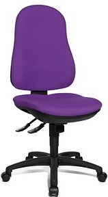 Topstar Bürostuhl Support SY, 8550 G03 Stoff lila, Gestell schwarz
