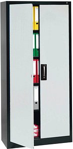 CP Metallschrank C 2000 Acurado 9260-000 S11661 lichtgrau, anthrazit 93,0 x 40,0 x 195,0 cm, aufgebaut
