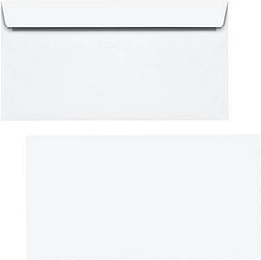 BONG Briefumschläge Kompakt-Brief ohne Fenster weiß selbstklebend 1.000 St.