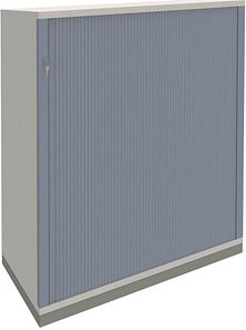 fm Sidney Rollladenschrank lichtgrau 2 Fachböden 100,0 x 44,2 x 113,3 cm