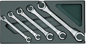 GEDORE Doppelringschlüssel-Satz offen 1731157 5-tlg.