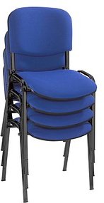 Nowy Styl Besucherstühle Iso ISO BLACK 1.3 C06 blau Stoff, 4 St.