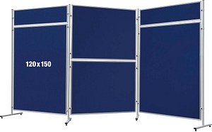 FRANKEN Trennwand ECO, doppelseitig, blau 120,0 x 150,0 cm, 1 St.