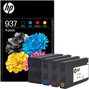 HP 937 (6C400NE) schwarz, cyan, magenta, gelb Druckerpatronen, 4er-Set