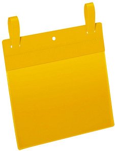 Thumbnail - DURABLE Gitterboxtaschen gelb A4, 50 St.