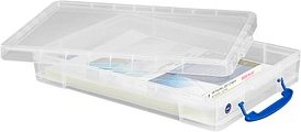 Thumbnail - Really Useful Box Aufbewahrungsbox 10,0 l transparent 34,0 x 52,0 x 8,5 cm
