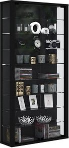 VCM my home Lumo Maxi Vitrine schwarz 8 Fachböden