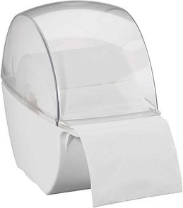 HYGOSTAR Spender für Zellstofftupfer 853610 weiß, transparent Kunststoff, 1 St.