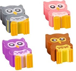 Thumbnail - BRUNNEN Radiergummi Eule farbsortiert, 1 St.