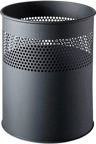 helit Papierkorb 15,0 l schwarz, 1 St.