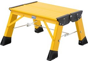 Thumbnail - KRAUSE Klapptritt MONTO Treppy Plusline gelb 1 Stufe, H: 20,0 cm