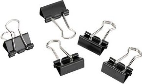 Thumbnail - Gowi Foldbackklammern schwarz 1,5 cm, 12 St.