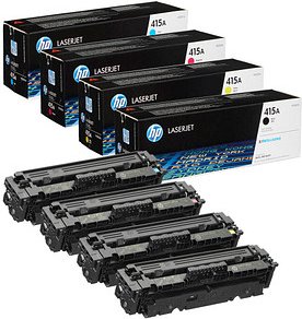 Thumbnail - HP 415A (W2030A/W2031A/W2033A/W2032A) schwarz, cyan, magenta, gelb Tonerkartuschen, 4er-Set