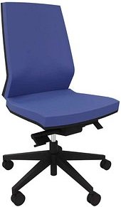 Quadrifoglio Bürostuhl Omnia Stoff blau, Gestell schwarz